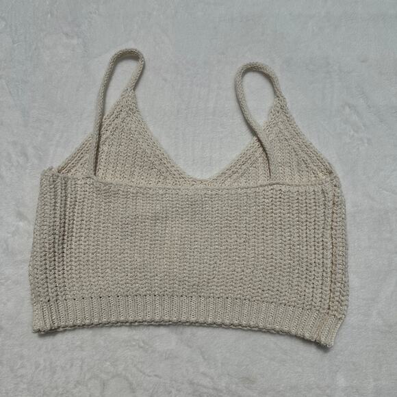 Cordera Cropped Ecotec Cotton Sweater Tank Top White One Size NWT - Picture 13 of 14
